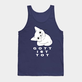 nihilistic white cat Tank Top